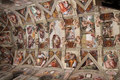 Ceiling of the Vatican's Sistine Chapel on Oct. 29