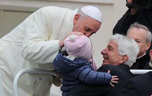 Pope Francis in St. Peter's Square during the Wednesday general audience on Nov. 27