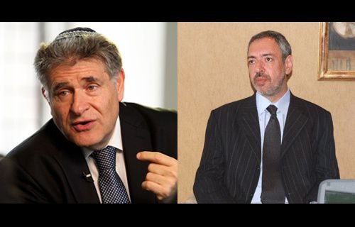 (L-R) Abraham Skorka and Omar Abboud