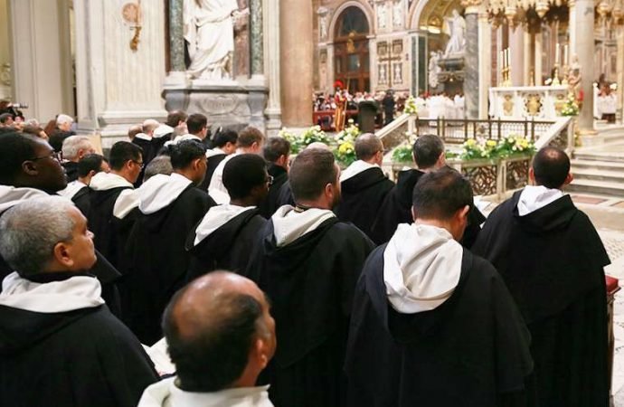 Pope Francis celebrates Mass for Dominicans at the Basilica of St. John Lateran. (Daniel Ibanez/CNA via Crux)