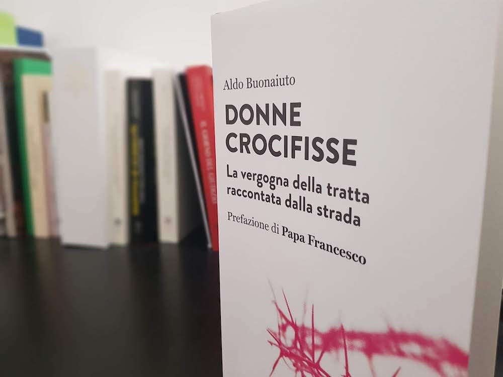 This is the cover of "Donne Crocifisse" ("Crucified Women") by Father Aldo Buonaiuto