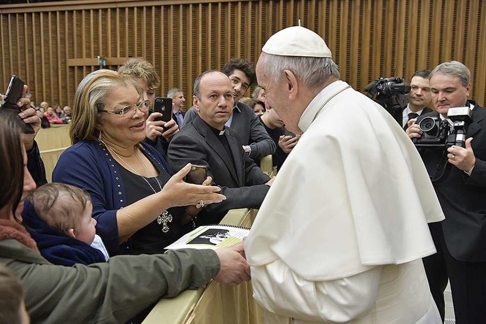 Alveda King meets with Pope Francis in Vatican City on Dec. 13