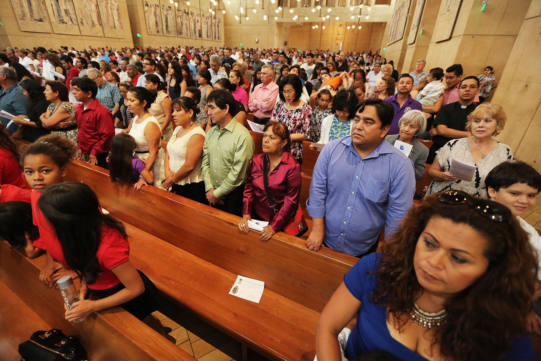File photo of 2015 Mass for All Immigrants at the Cathedral of Our Lady of the Angels.