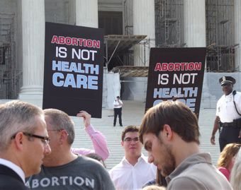 Pro-life demonstators in Washington