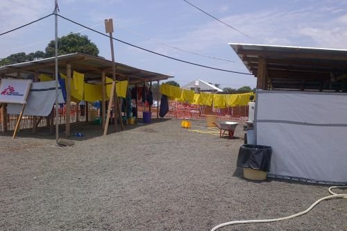 An Ebola clinic in Liberia's capital