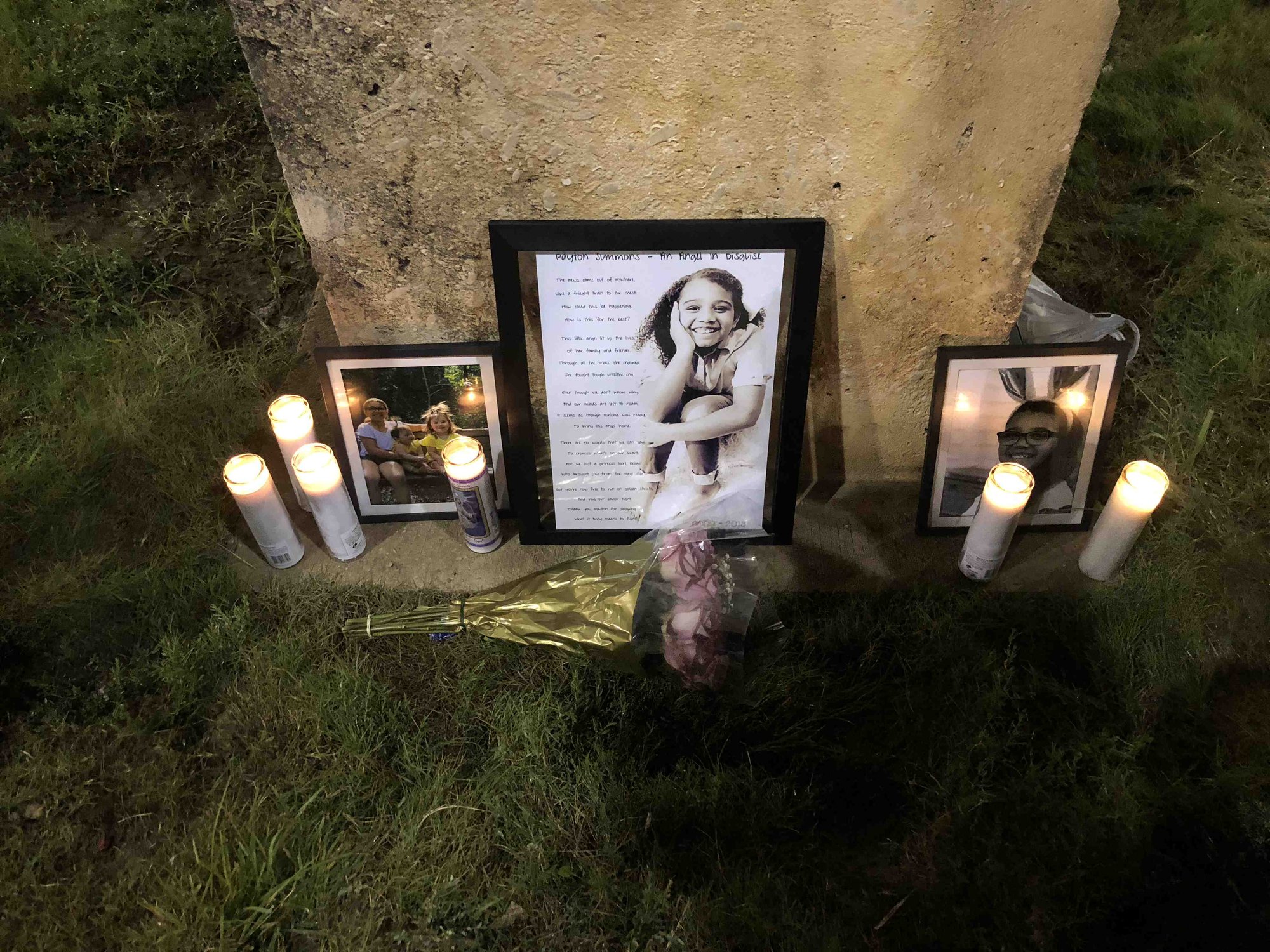 Memorial site for Payton Summons. (IMAGE VIA GO FUND ME)