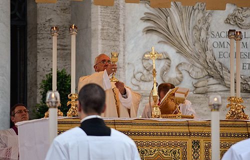 Pope Francis says Mass at the Basilica of St. John Lateran