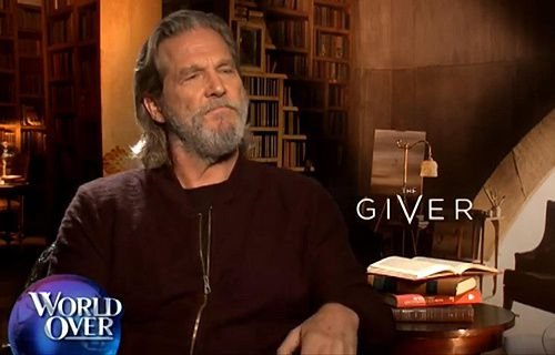 Jeff Bridges from the film The Giver is interviewed by Raymond Arroyo. Credit: EWTN.