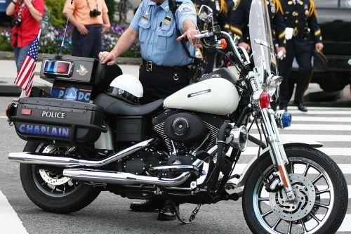 A police chaplain's motorcycle. Credit: Elvert Barnes via Flickr (CC BY 2.0)