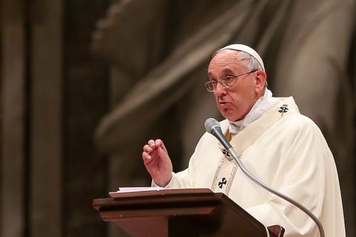 Pope Francis celebrates Mass for the Feast of the Presentation of Jesus at the Temple in St. Peter's Basilica
