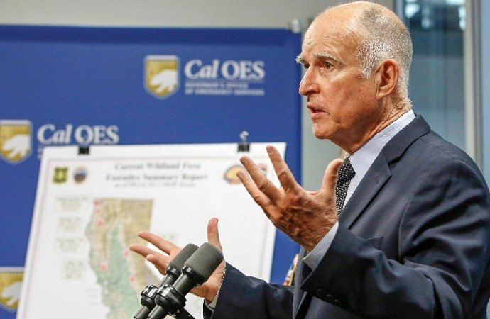 California Governor Jerry Brown. (Rich Pedroncelli/AP via Crux)