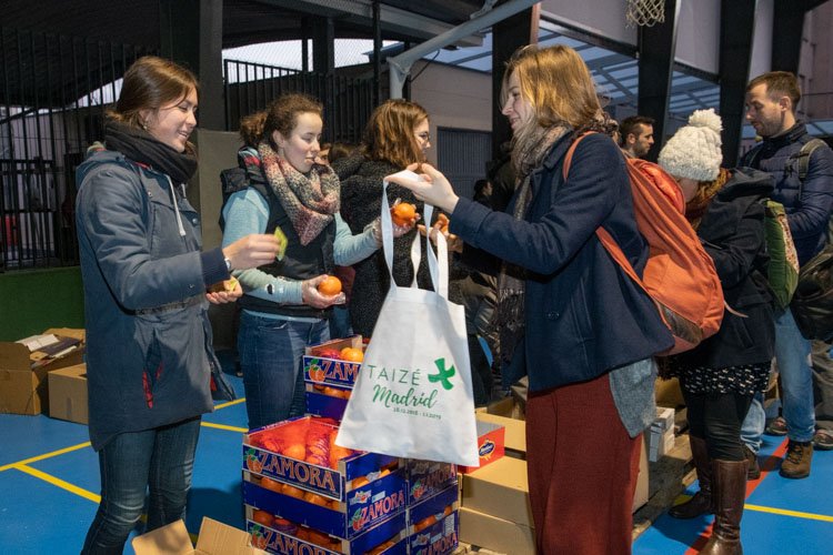 Young adults from throughout Europe gathered in Madrid Dec. 28-Jan. 1 for an international prayer meeting organized by the ecumenical Taize Community. (CNS photo/courtesy Community of Taize)