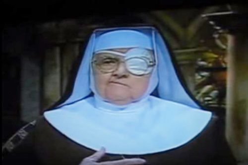 Mother Angelica with eye patch via YouTube screenshot.