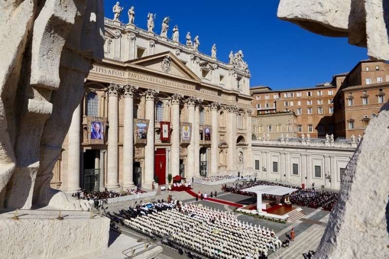 Mass was held in St. Peter's Square for the canonization of 35 new saints Oct. 15