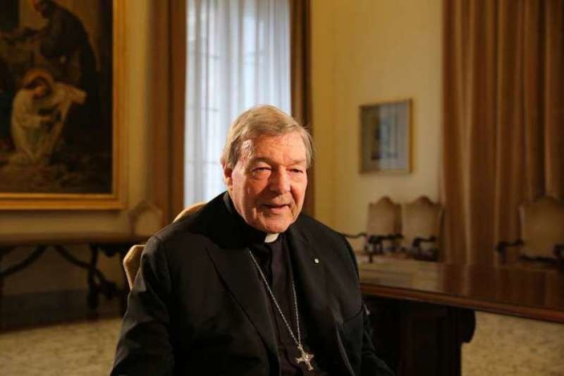 Cardinal George Pell speaks with CNA at the Vatican March 17 2016. Credit:Alexey Gotovskiy/CNA.