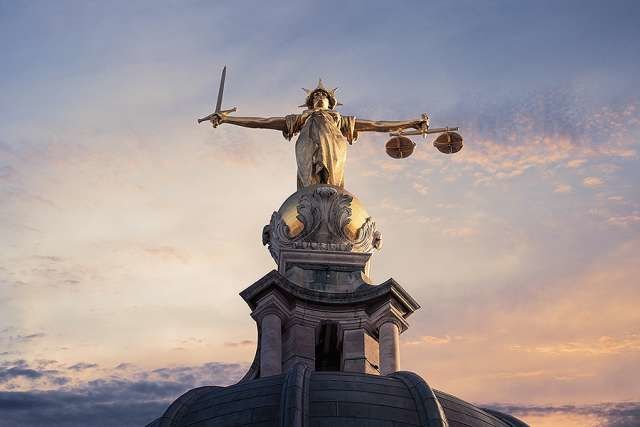 Lady Justice atop the Old Bailey in London. Credit: antb/Shutterstock
