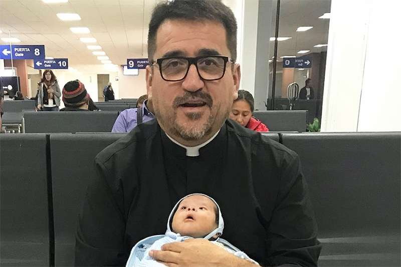 Fr. Omar Sanchez Portill and Ismael