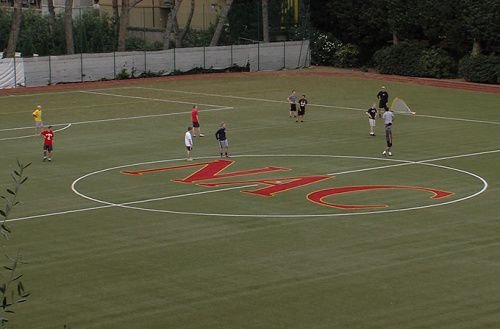 Seminarians at Rome's North American College take part in the 2014 Labor Day softball game. Credit: Alessio di Cintio/CNA.