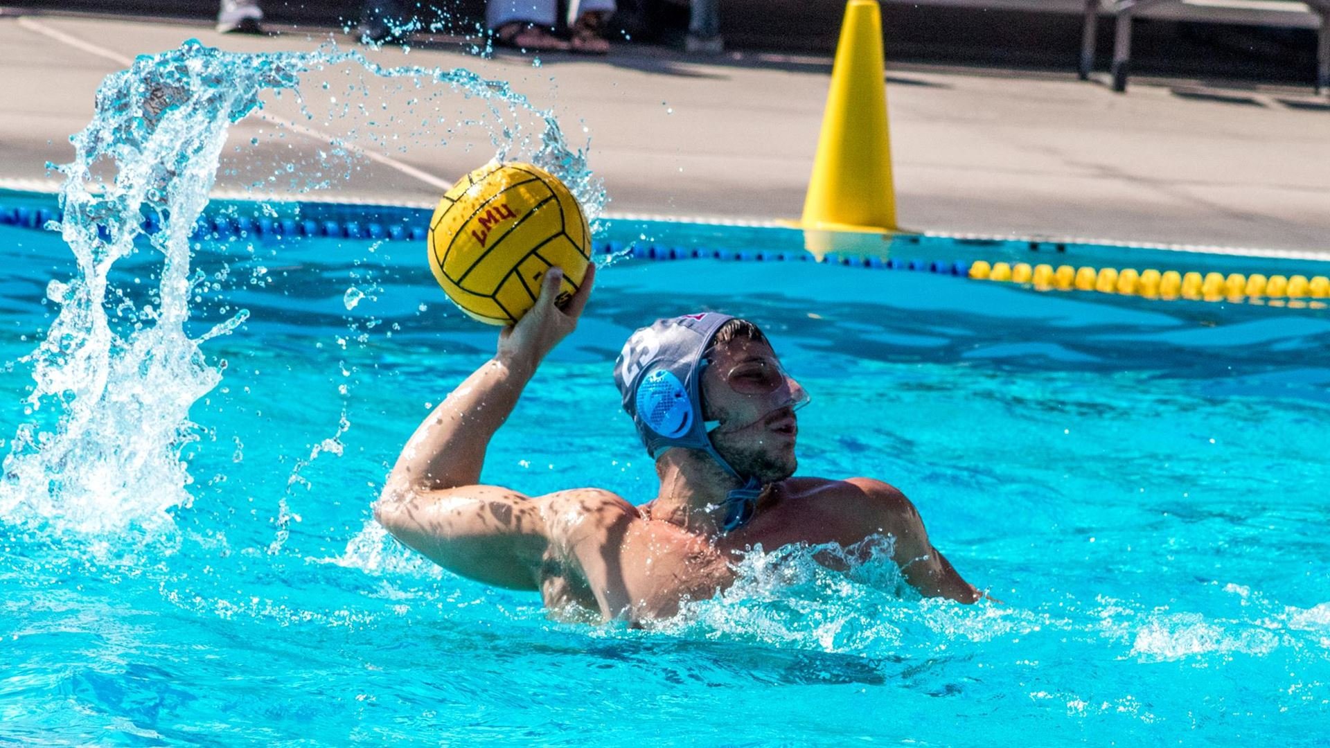 LMU’s Blazo Mitrovic, who scored eight goals in the Lions’ matches last weekend, leads his team into battle Sept. at Fresno Pacific. (LMU Athletics)