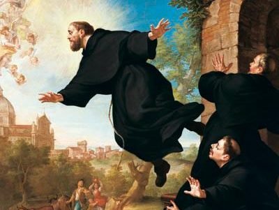 "Saint Joseph of Cupertino", by Ludovico Mazzanti. (Wikimedia Commons)