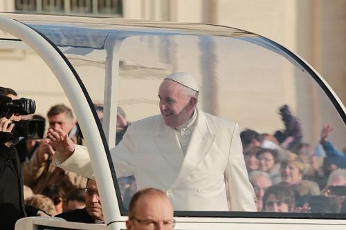 Pope Francis at the General Audience in St. Peter's Square