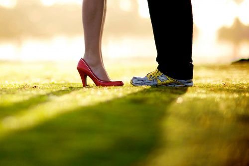 Heels and sneakers. Credit: Stephan Geyer via Flickr (CC BY-NC-ND 2.0).