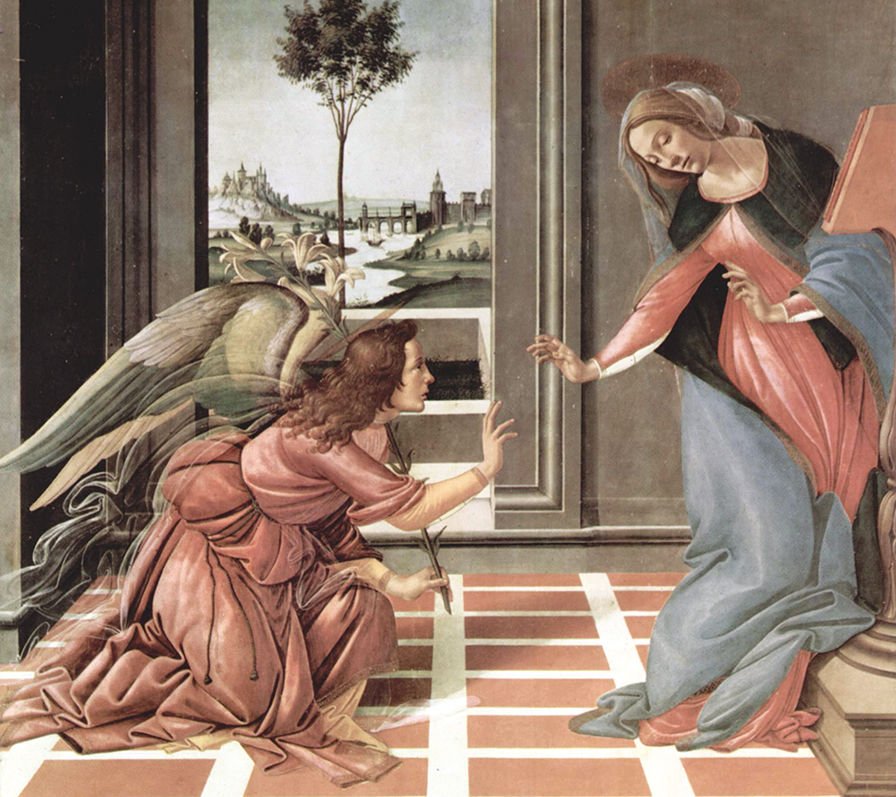 "Annunciation," by Sandro Botticelli. (Wikipedia)
