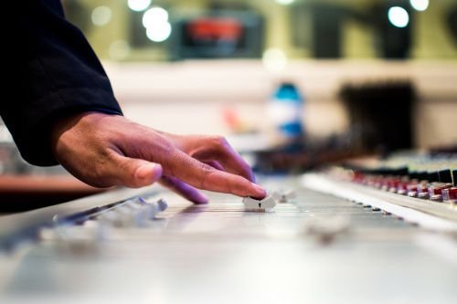 Recording studio via Unsplash.