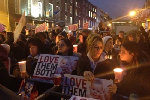 A pro-life rally held in Dublin