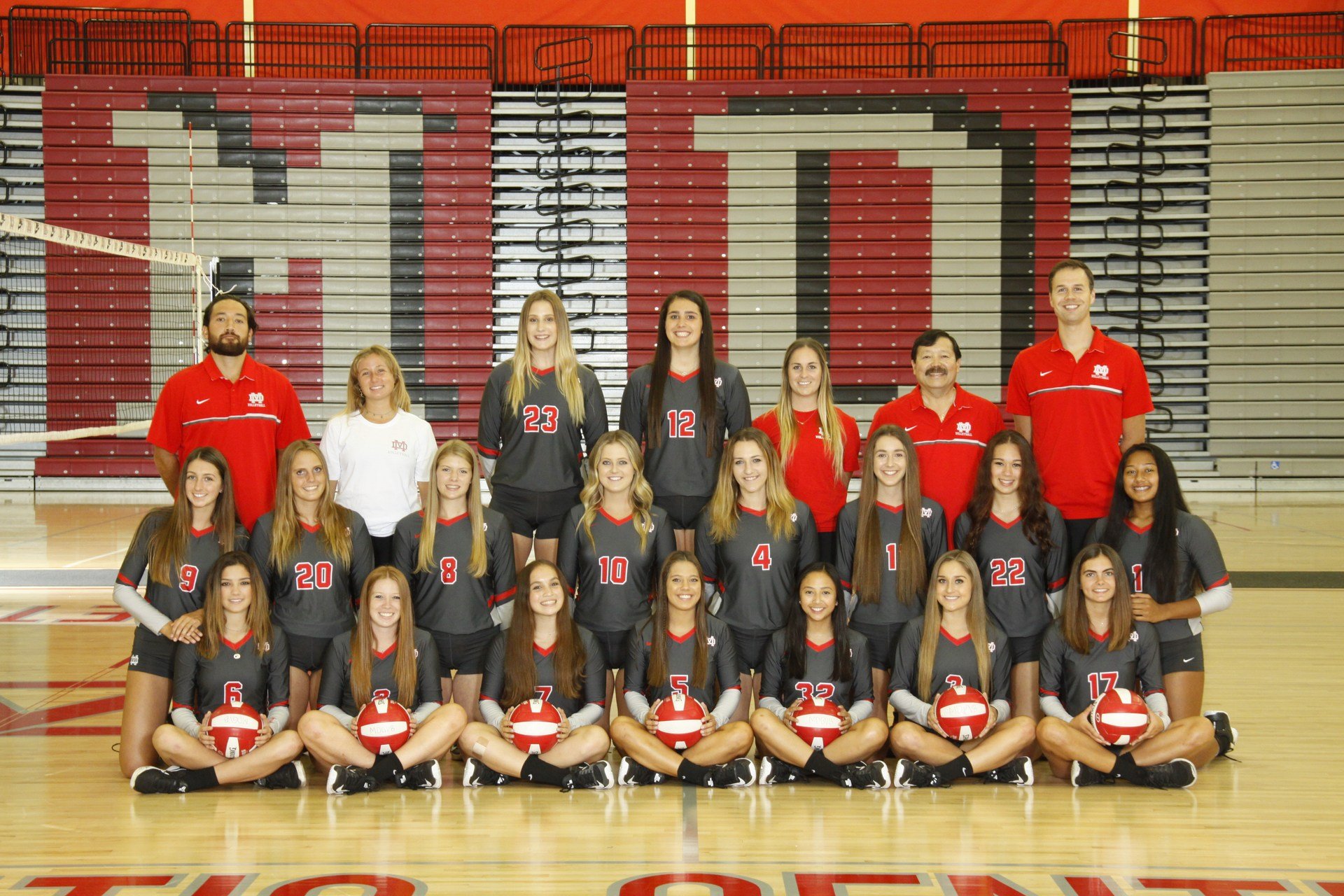 Mater Dei's varsity volleyball team. (Photo courtesy materdeiathletics.org)