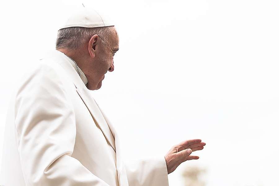 Pope Francis at the general audience in St. Peter Square