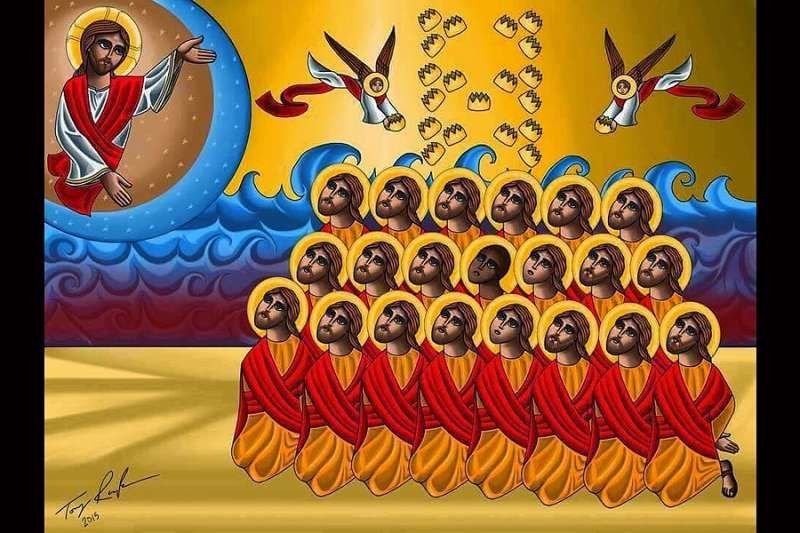 Icon of the 21 Martyrs of Libya. Image courtesy of Tony Rezk