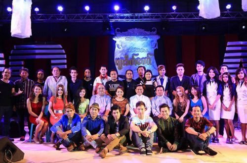 Arcbishop Charles Bo SDB of Yangon (Seated Center) with Burmese professional Catholic artists during the recording of the music album Revelation. Credit: Fr. Leo Mang