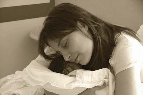 Chiara Corbella Petrillo with her son