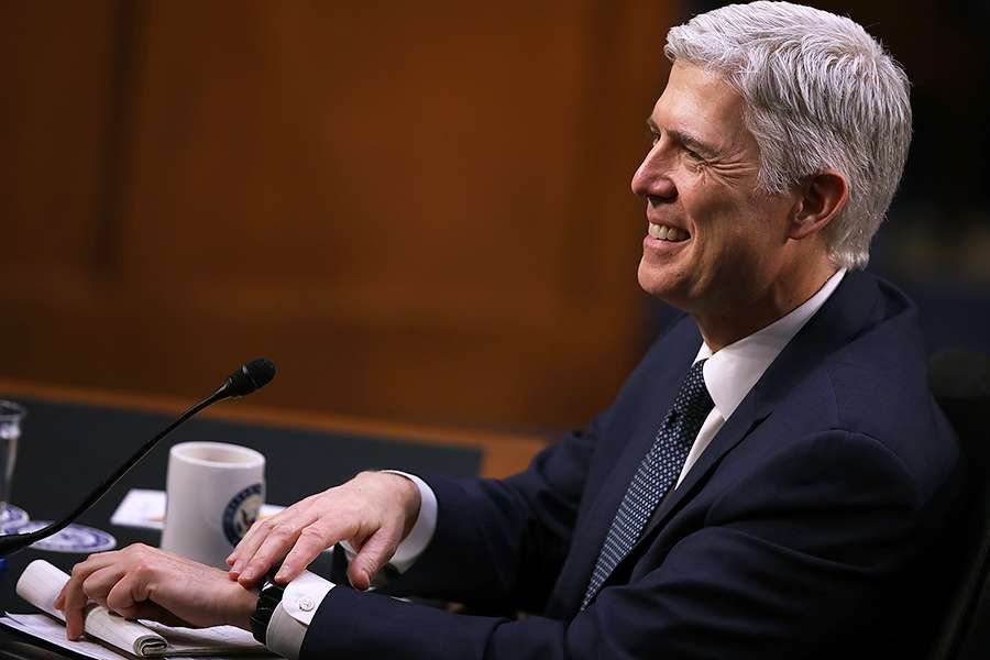 Judge Neil Gorsuch testifies during the third day of his Supreme Court confirmation hearing
