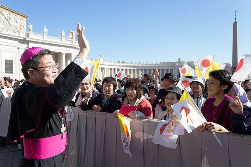 Japanese pilgrims at the General Audience in St. Peter's Square