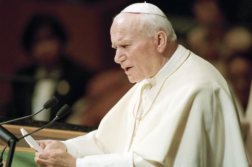 Pope John Paul II Visits United Nations. Credit: UN Photo/Milton Grant.