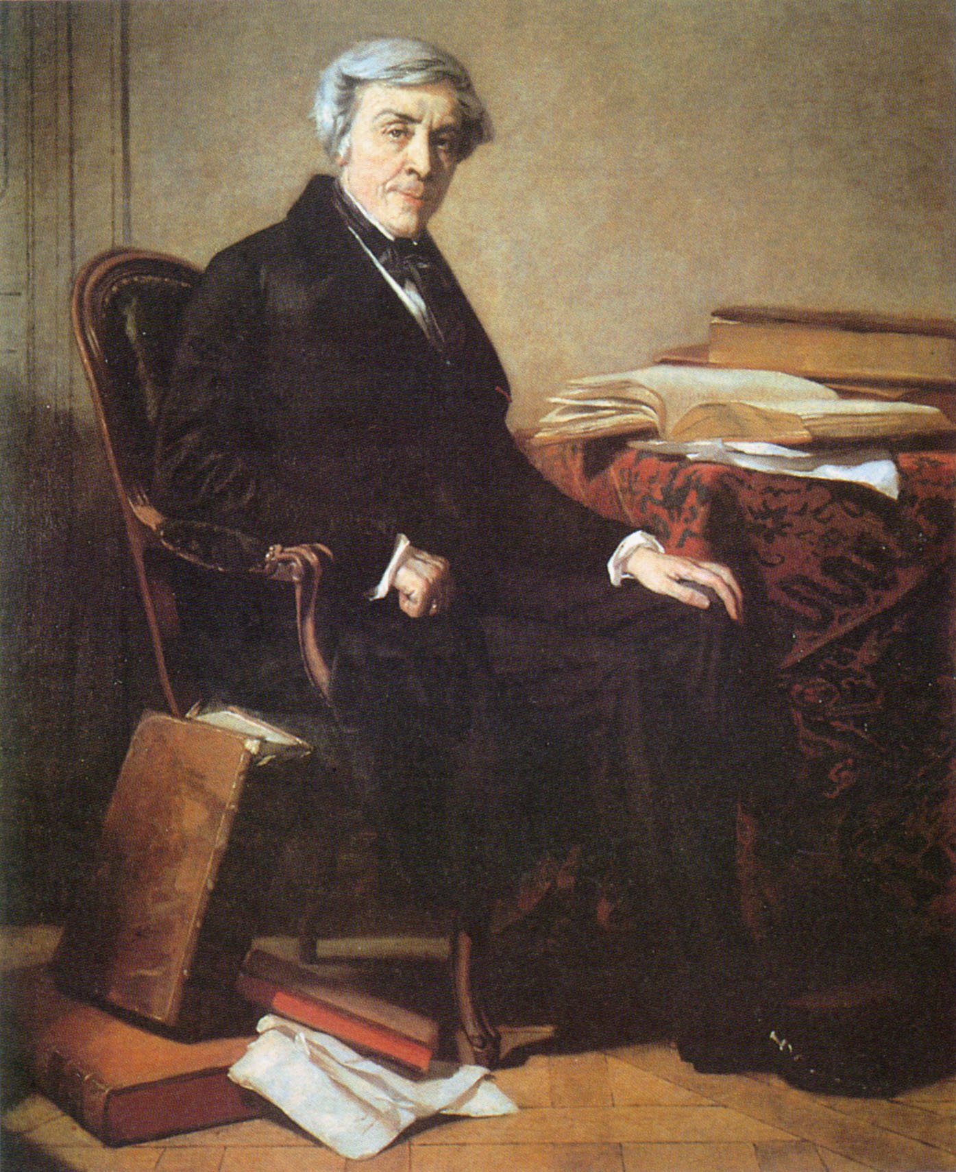 Portrait of Jules Michelet painted by Thomas Couture