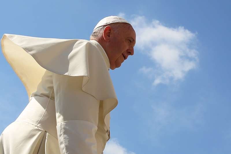 Pope Francis at a Wednesday general audience in St. Peter's Square on June 17