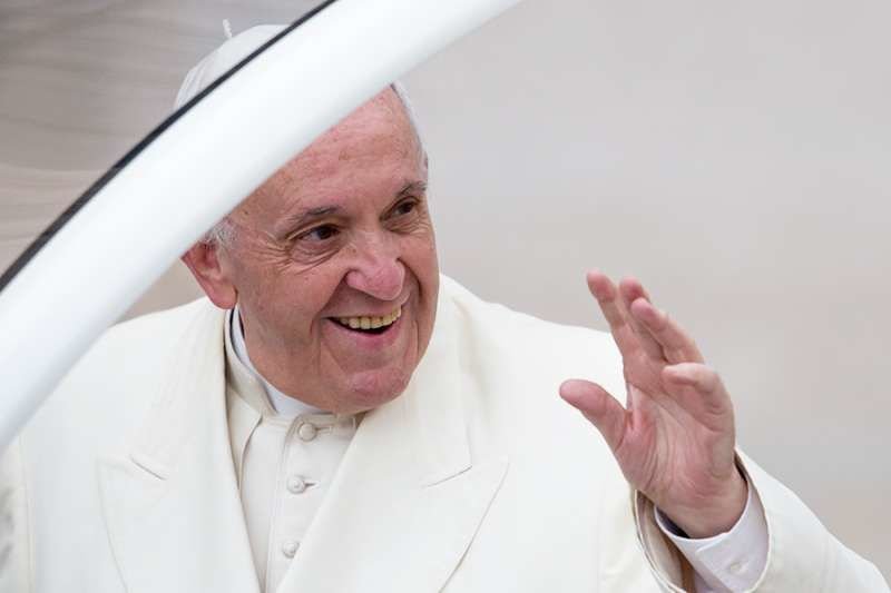 Pope Francis at the General Audience in St. Peter's Square
