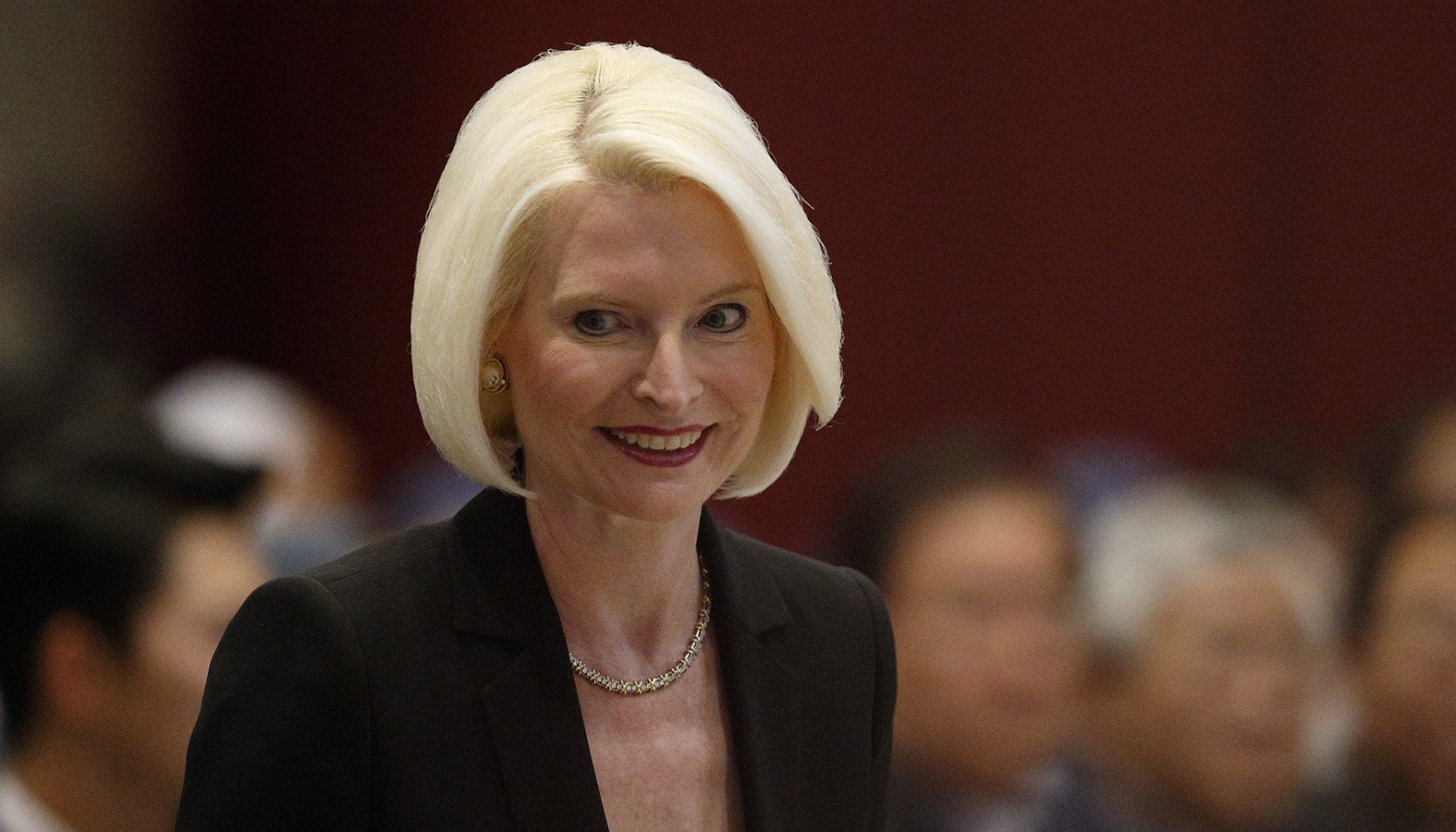 Even if Pope Francis and U.S. President Donald Trump have strong differences on the issue of migration, there are many other areas of common agreement where their joint efforts promote peace and human dignity, said Callista Gingrich, U.S. ambassador to the Vatican. Gingrich is pictured in an October 2018, photo. (CNS photo/Paul Haring)