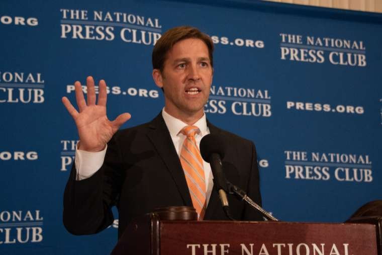 Senator Ben Sasse, who introduced the resolution in the Senate, pictured at the National Press Club, Oct. 2018. (Albert H. Teich/Shutterstock via CNA)
