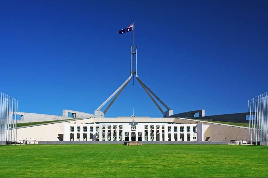 Parliament House, Canberra, Australia. (Dan Breckwoldt/Shutterstock via CNA)