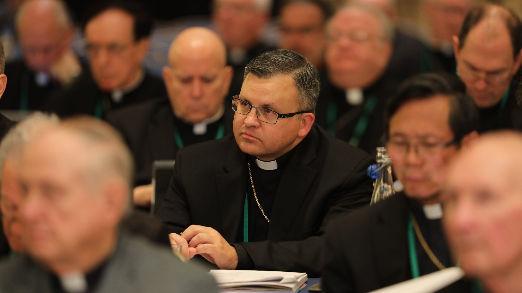 Bishops attend the fall general assembly of the U.S. Conference of Catholic Bishops in Baltimore Nov. 11, 2019. (CNS photo/Bob Roller)