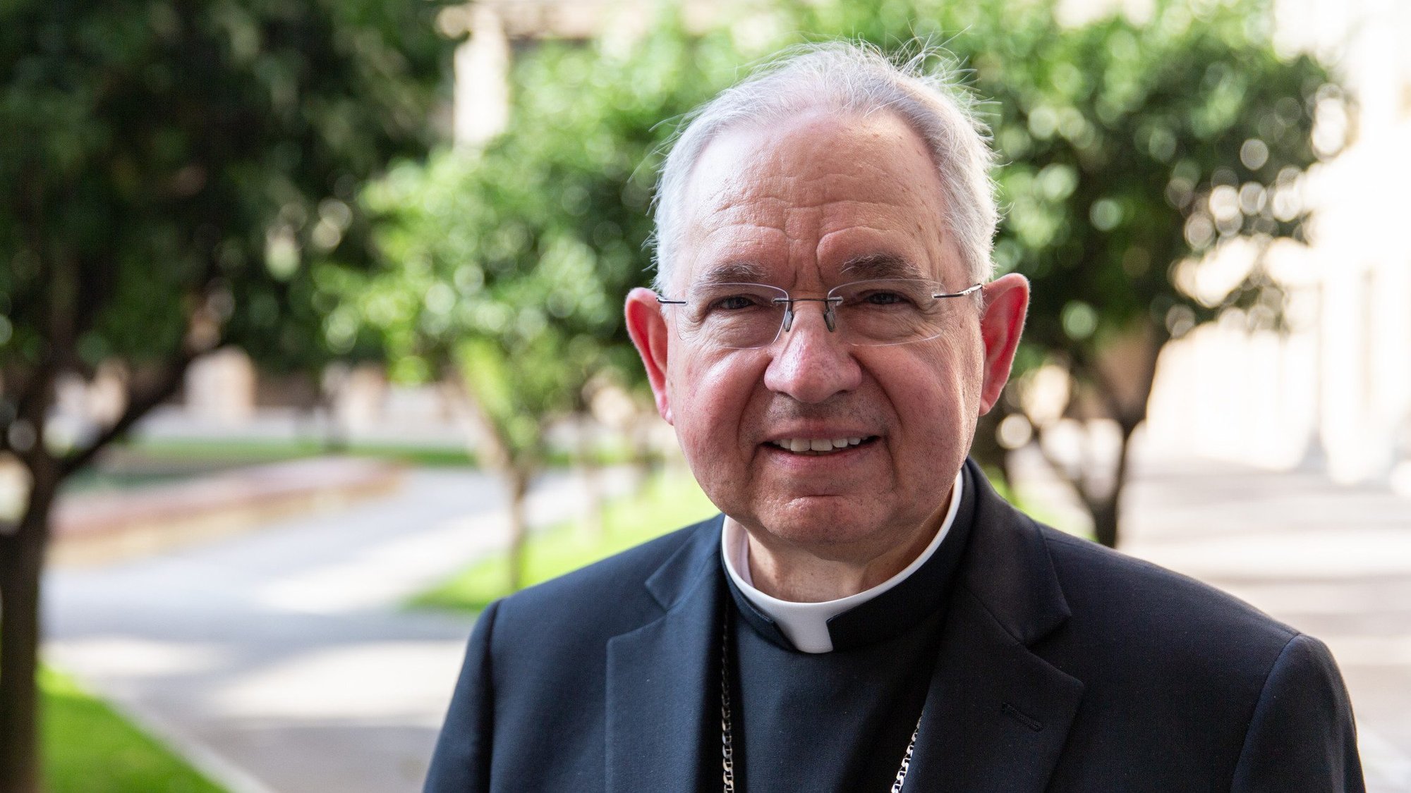 Archbishop José H. Gómez of Los Angeles at the North American College in Rome, Sept. 16, 2019. (Daniel Ibáñez/CNA)