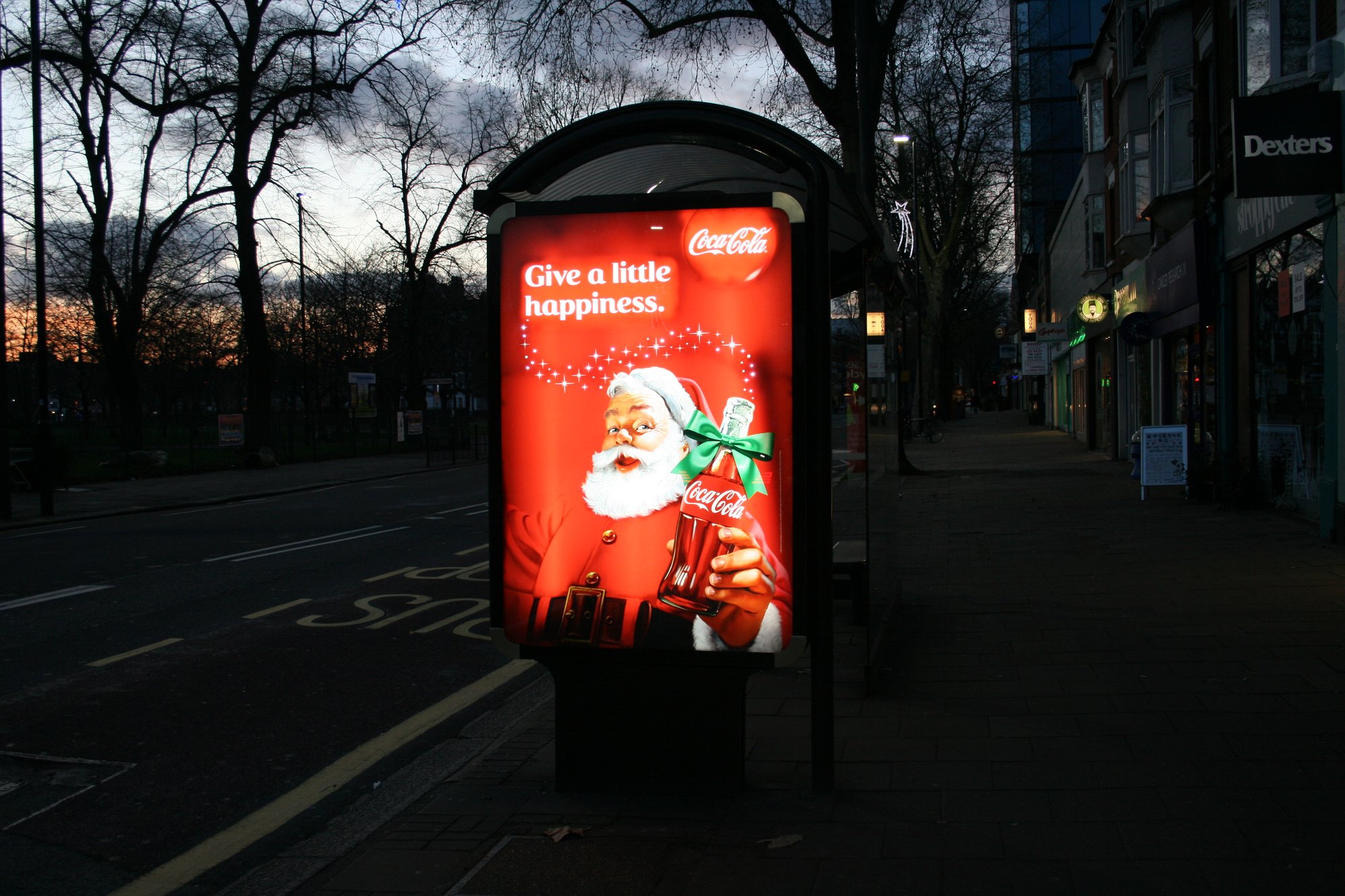 Holiday advertisement for Coca-Cola. (Wikimedia Commons)