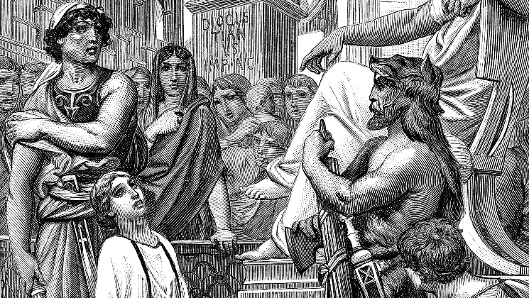 Christian martyrdom in the early centuries of the Church; vintage engraved illustration. (Shutterstock)