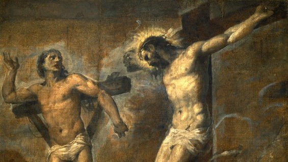 “Christ and the Good Thief,” by Titian, 1490-1576, Italian. (Wikimedia Commons)