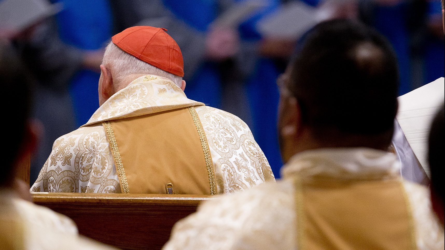 Former Cardinal Theodore E. McCarrick is seen at a church in Washington Nov. 1, 2017. (CNS photo/Tyler Orsburn)