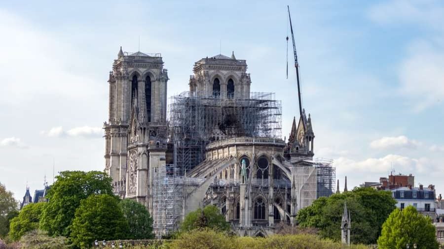 Notre-Dame de Paris shortly after a fire damaged parts of the roof and structure. (UlyssePixel/Shutterstock via CNA)